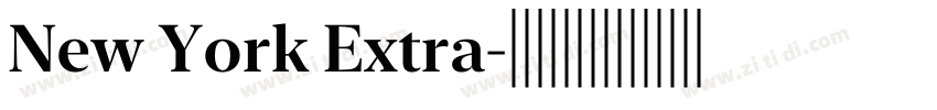 New York Extra字体转换 New York Extra字体转换